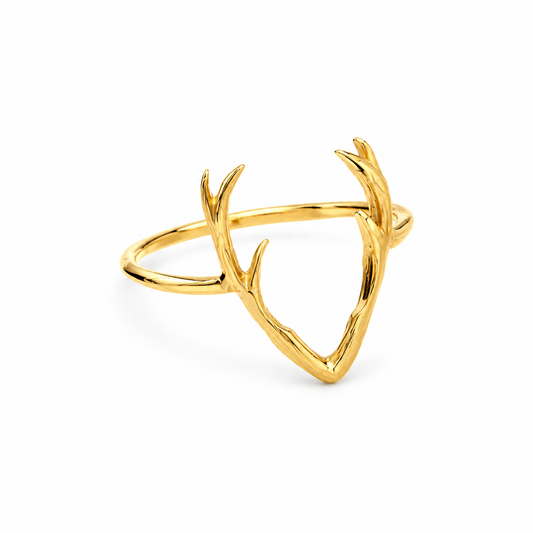 Antler Ring — approved Western Gold shiny gold product photo — 20506-gold