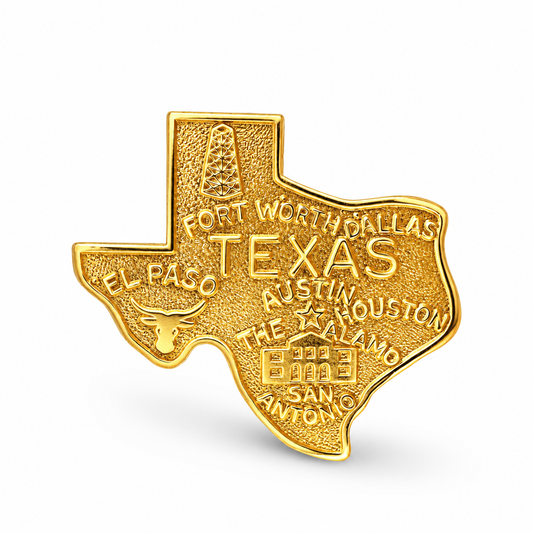 Jumbo Texas State Ring — approved Western Default Title shiny gold product photo — 20809