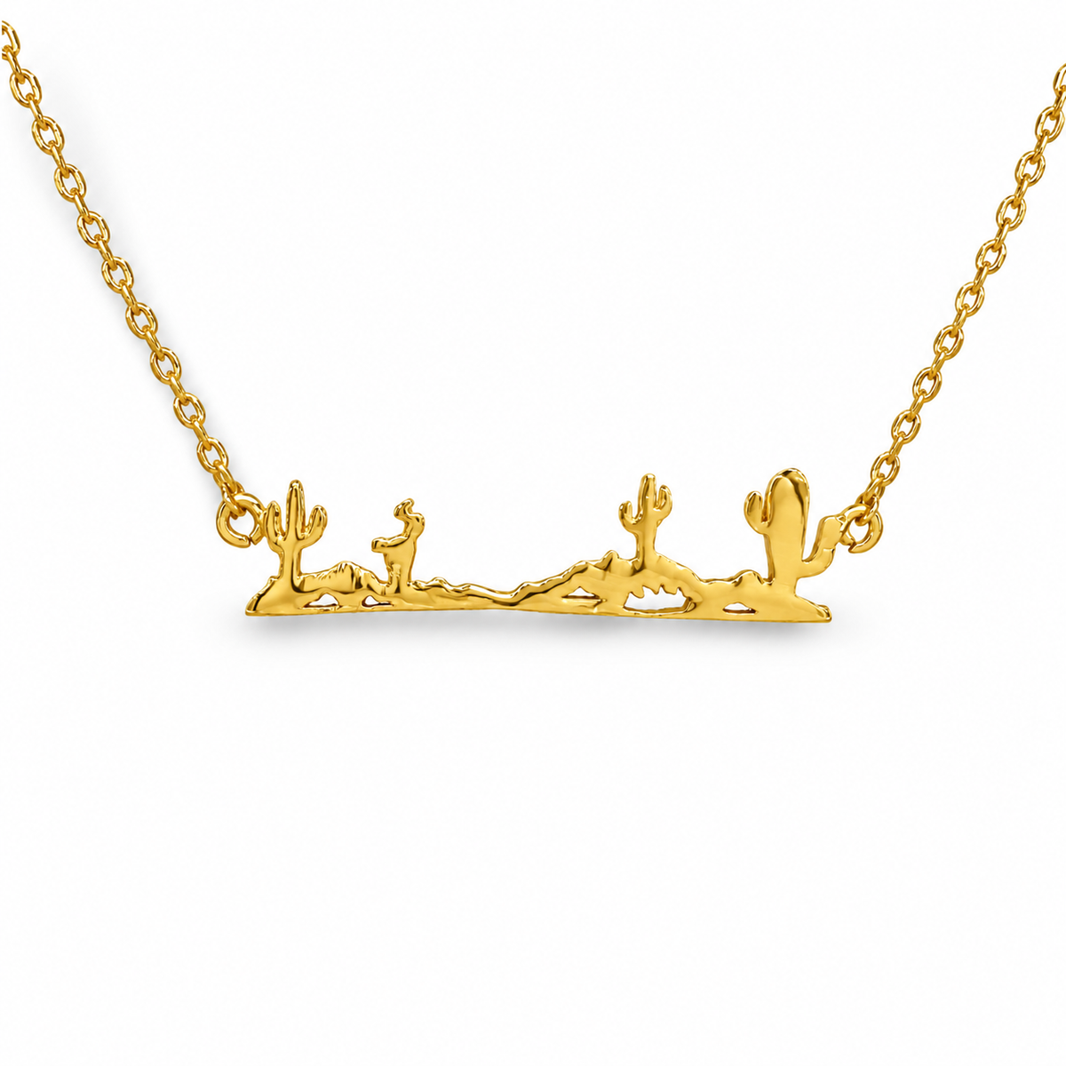 Desert Highway Festoon Necklace — approved Western Default Title shiny gold product photo — 20887