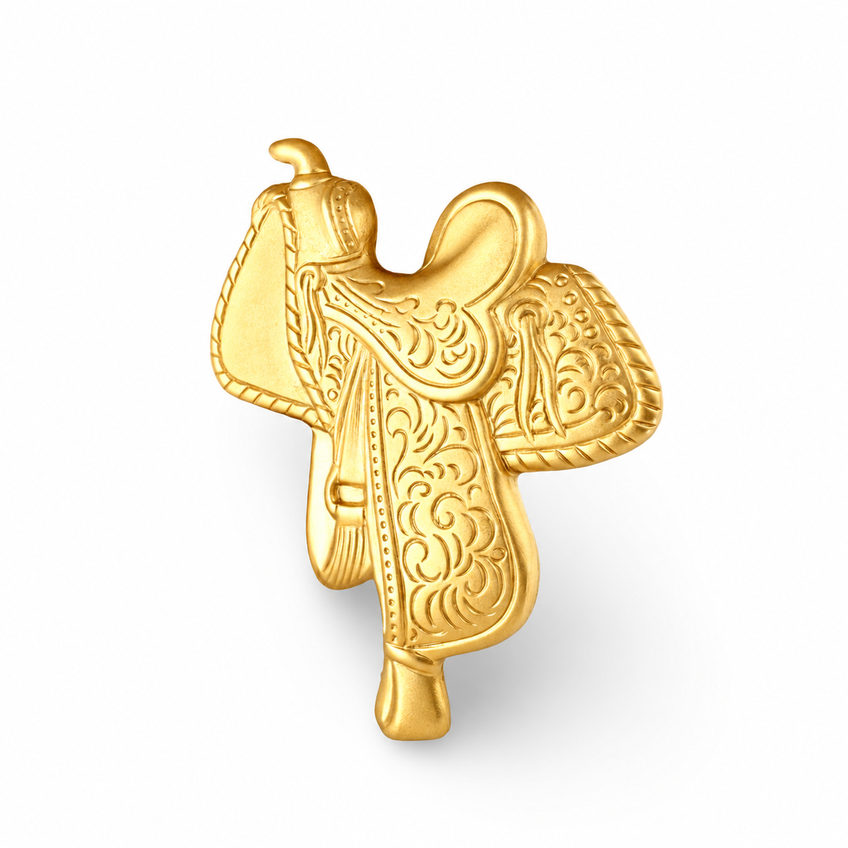 Large Saddle Ring — approved Western Matte Gold matte gold product photo — 23682-matte-gold