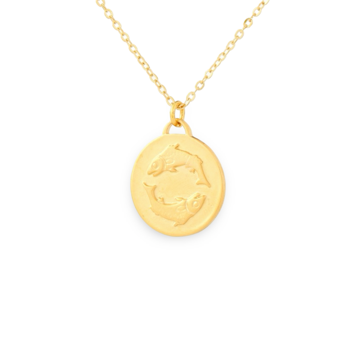 Bronze Zodiac Coin Necklace