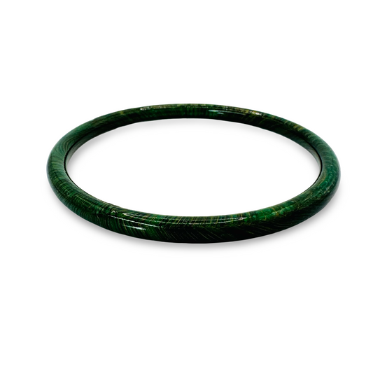 Narrow Marble Decoupage Bangle Set