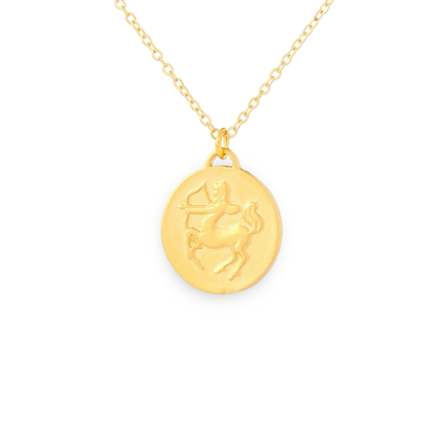 Bronze Zodiac Coin Necklace