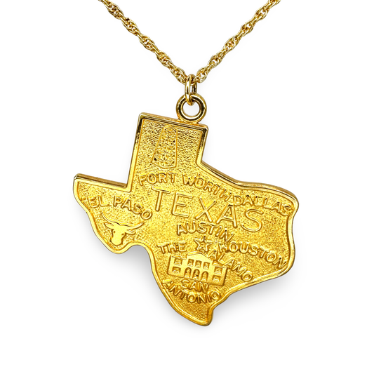 Large Texas Alamo State Necklace
