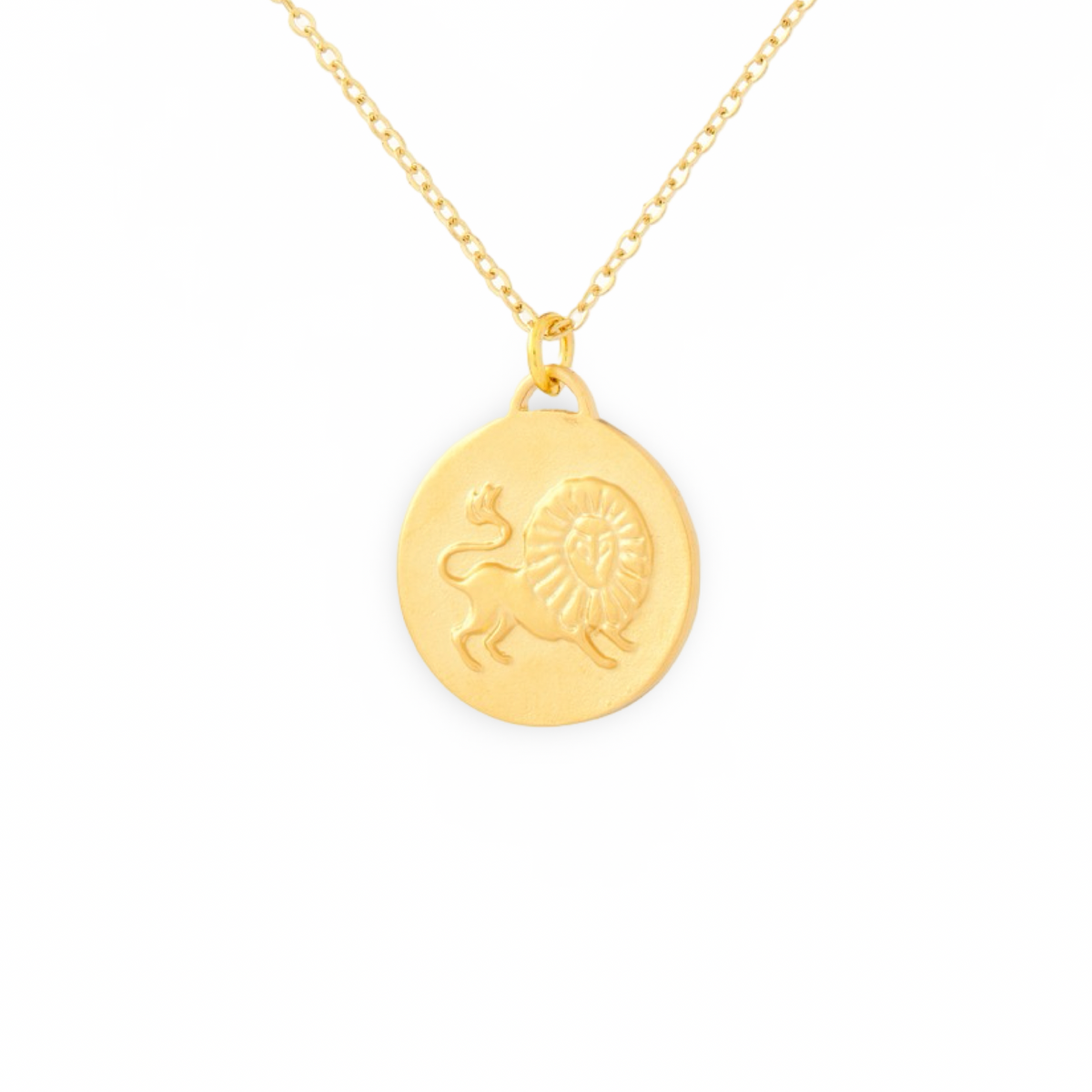 Bronze Zodiac Coin Necklace
