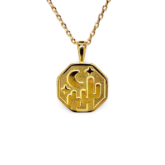 Octagon Cactus Desert Necklace