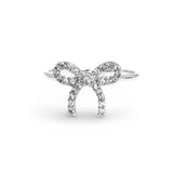 Dainty Pave Bow Ring