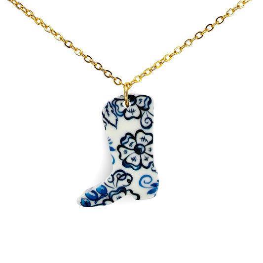 Chinoiserie Boot Necklace