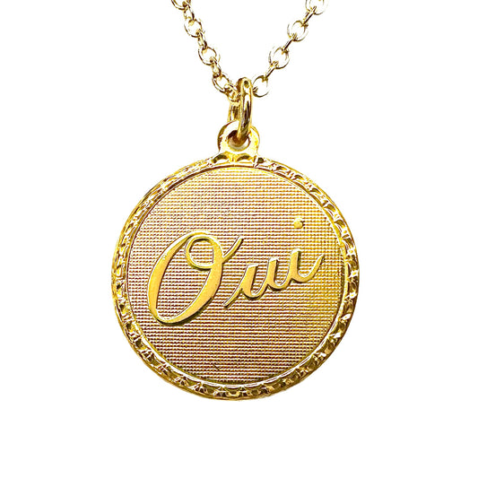 Oui Vintage Coin Necklace