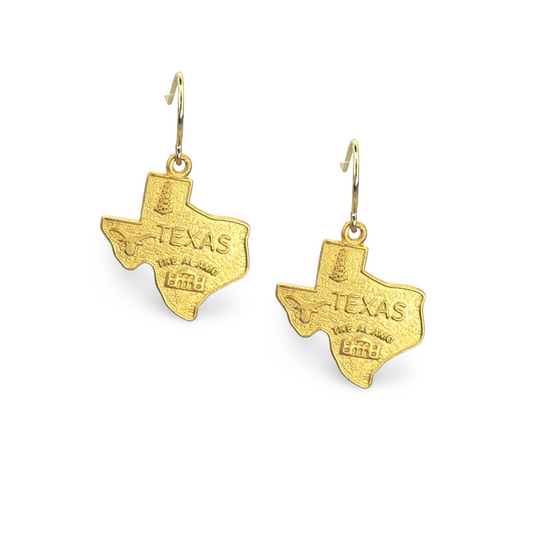 Texas Alamo State French Wire Earrings