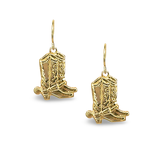 Small Double Boot French Wire Earring