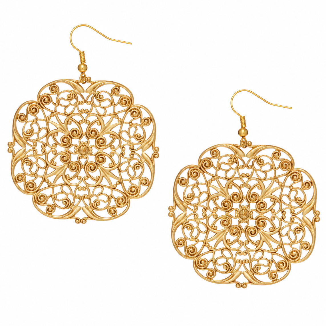Quatrefoil Filigree Earring
