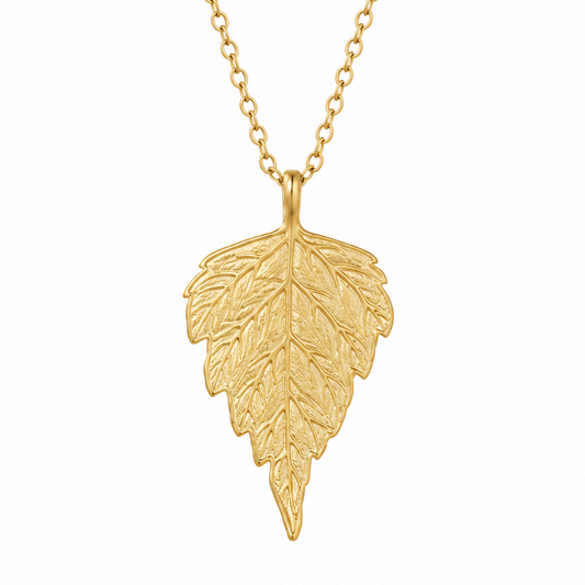 Flat Leaf Necklace
