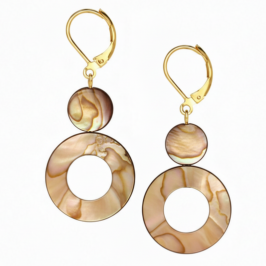 Mother of Pearl Double Drop Earring