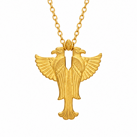 Double Eagle Pendant Necklace