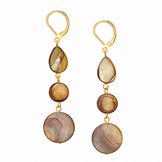 Mother of Pearl Triple Drop Earring