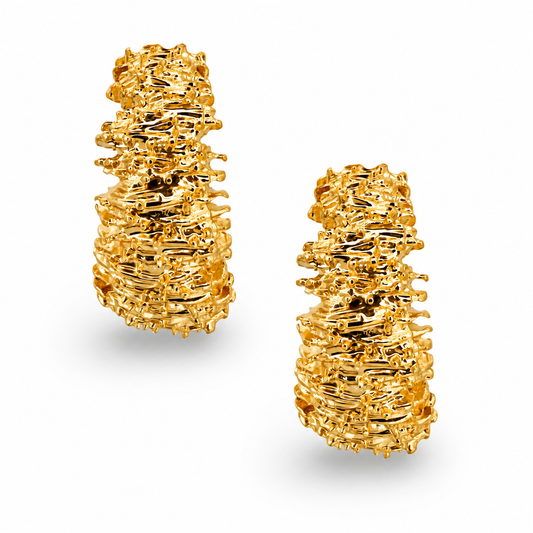 Coral Reef Hoop Earrings