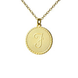 Vintage Monogram Coin Necklace