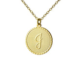 Vintage Monogram Coin Necklace