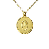 Vintage Monogram Coin Necklace