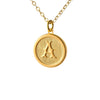 Typewriter Monogram Gold Alphabet Necklace (Individual Letters)
