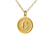 Typewriter Monogram Gold Alphabet Necklace (Individual Letters)