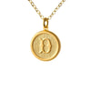 Typewriter Monogram Gold Alphabet Necklace (Individual Letters)