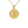 Typewriter Monogram Gold Alphabet Necklace (Individual Letters)