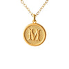 Typewriter Monogram Gold Alphabet Necklace (Individual Letters)