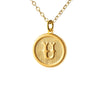 Typewriter Monogram Gold Alphabet Necklace (Individual Letters)