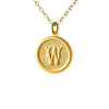 Typewriter Monogram Gold Alphabet Necklace (Individual Letters)