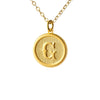 Typewriter Monogram Gold Alphabet Necklace (Individual Letters)