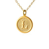 Typewriter Monogram Gold Alphabet Necklace (Individual Letters)