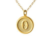 Typewriter Monogram Gold Alphabet Necklace (Individual Letters)