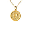 Typewriter Monogram Gold Alphabet Necklace (Individual Letters)