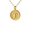 Typewriter Monogram Gold Alphabet Necklace (Individual Letters)