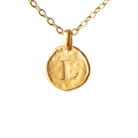 Hammered Monogram Program Necklace