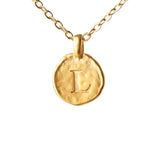 Hammered Monogram Program Necklace