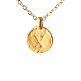 Hammered Monogram Program Necklace