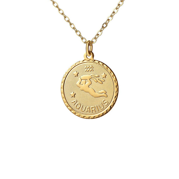 Zodiac Coin Necklace