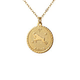 Zodiac Coin Necklace
