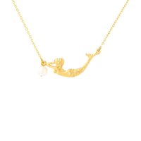 Mermaid with Fresh Water Pearl Necklace