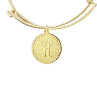 Vintage Monogram Coin Bangle