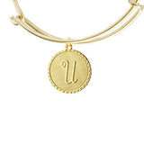 Vintage Monogram Coin Bangle