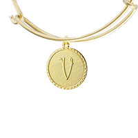 Vintage Monogram Coin Bangle