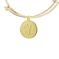 Vintage Monogram Coin Bangle