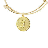 Vintage Monogram Coin Bangle