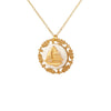 Sailboat on a Shell Necklace