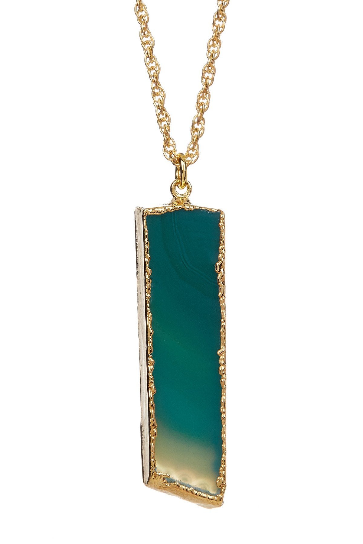 Emerald Rectangular Agate Slice