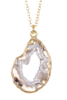Open Drusy Agate Slice